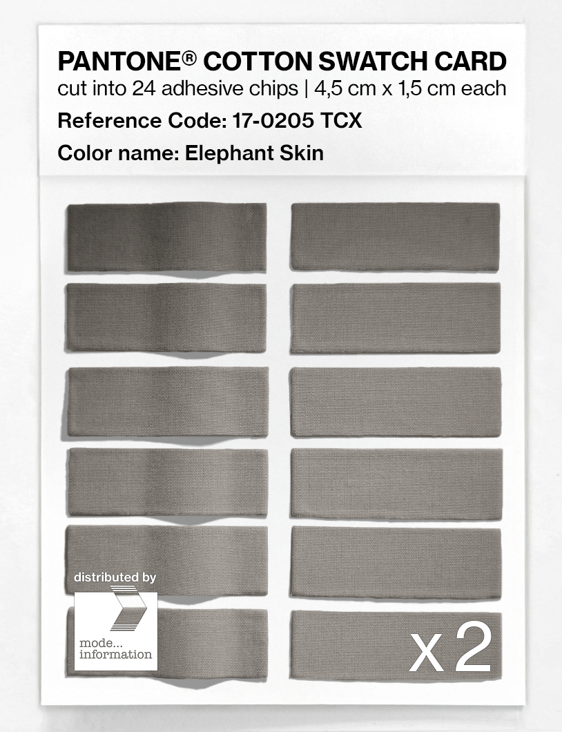 Artikelbild 6 des Artikels “PANTONE® COTTON SWATCH CARD 17-0205 TCX Elephant Skin “