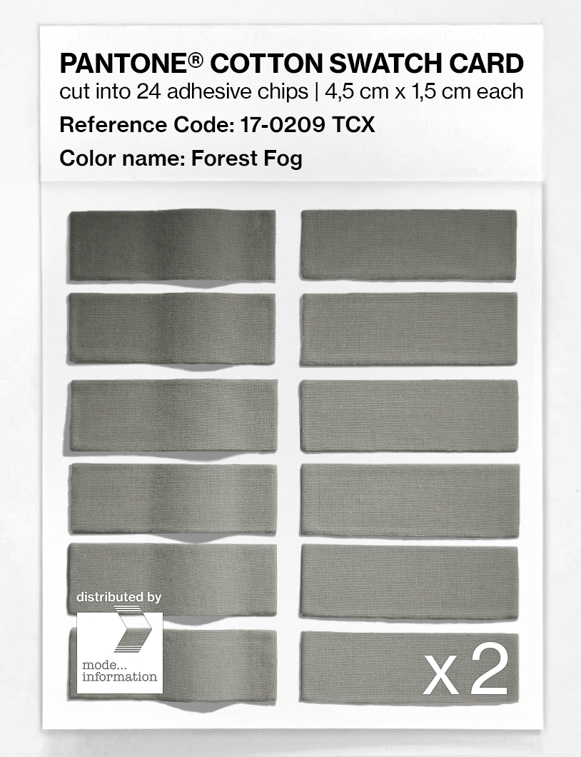 Artikelbild 6 des Artikels “PANTONE® COTTON SWATCH CARD 17-0209 TCX Forest Fog “
