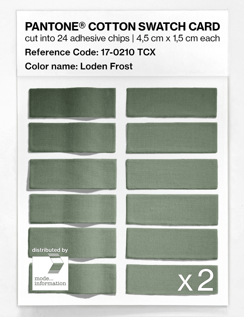 Artikelbild 6 des Artikels “PANTONE® COTTON SWATCH CARD 17-0210 TCX Loden Frost “