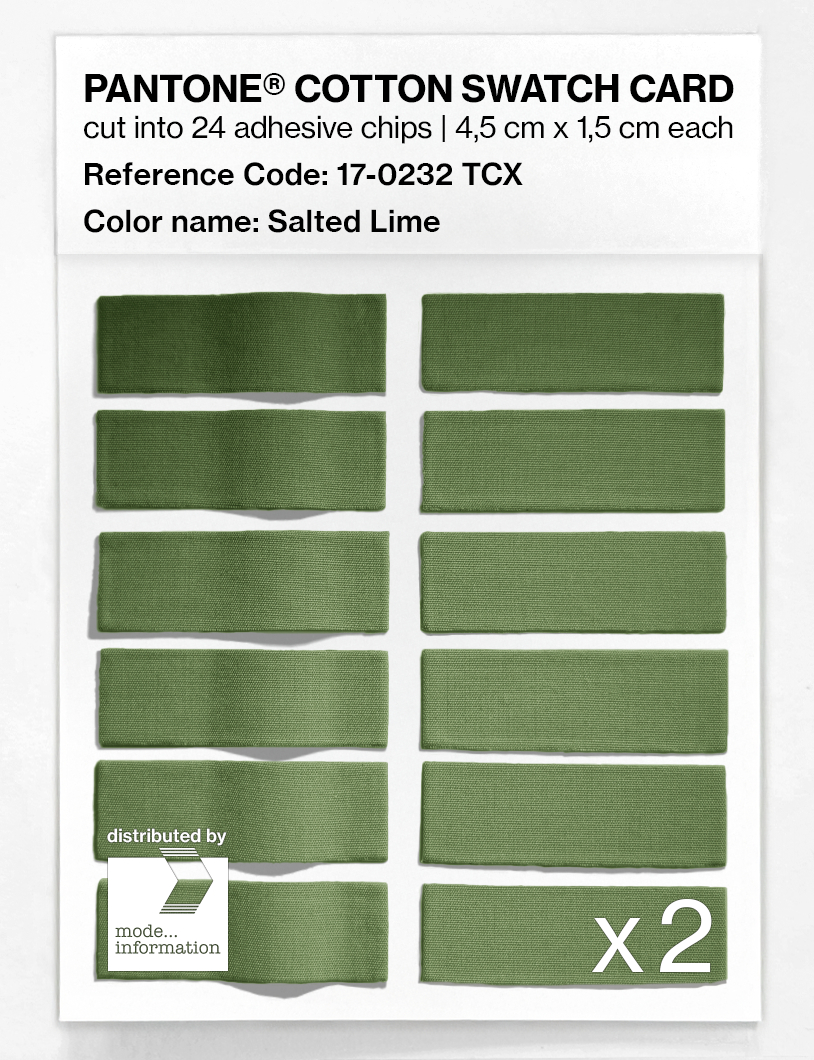 Artikelbild 6 des Artikels “PANTONE® COTTON SWATCH CARD 17-0232 TCX Salted Lime “