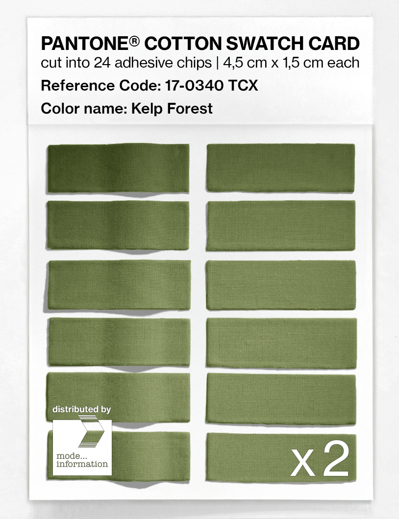 Artikelbild 6 des Artikels “PANTONE® COTTON SWATCH CARD 17-0340 TCX Kelp Forest “