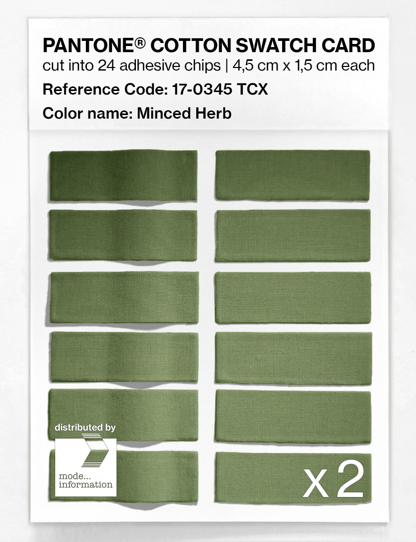 Artikelbild 6 des Artikels “PANTONE® COTTON SWATCH CARD 17-0345 TCX Minced Herb “