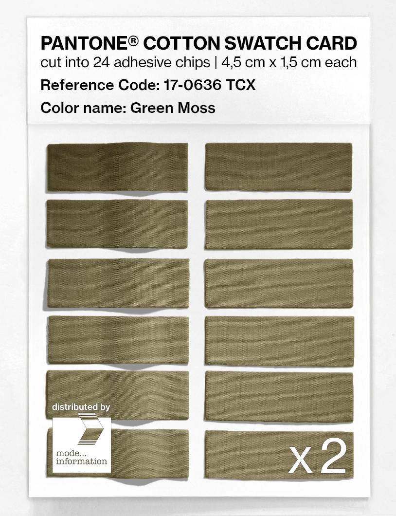 Artikelbild 6 des Artikels “PANTONE® COTTON SWATCH CARD 17-0636 TCX Green Moss “