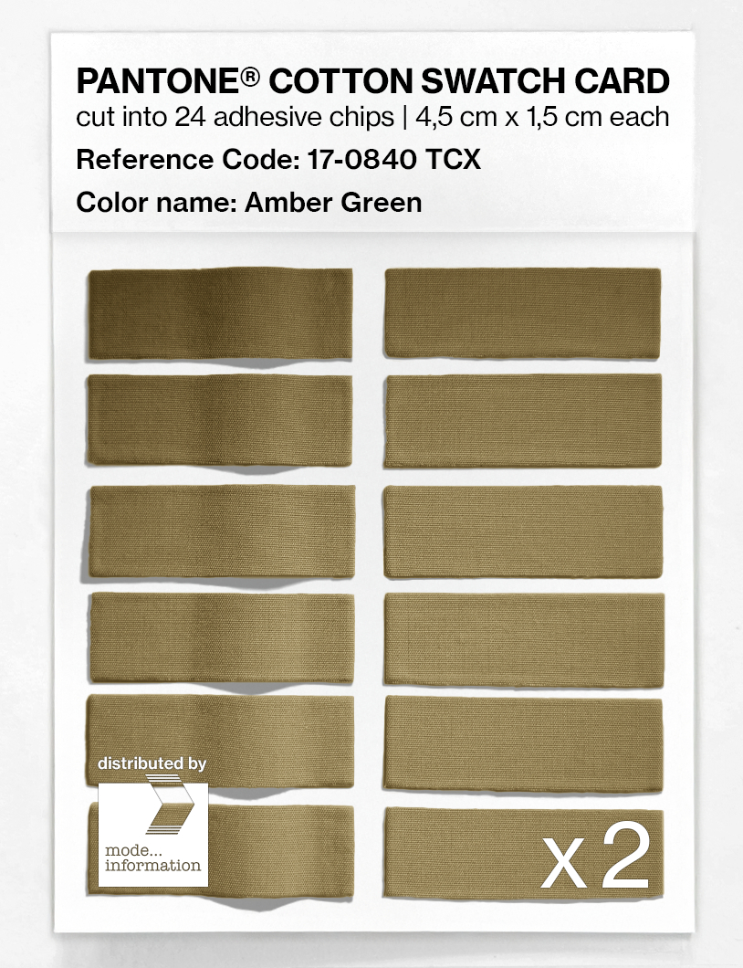 Artikelbild 6 des Artikels “PANTONE® COTTON SWATCH CARD 17-0840 TCX Amber Green “