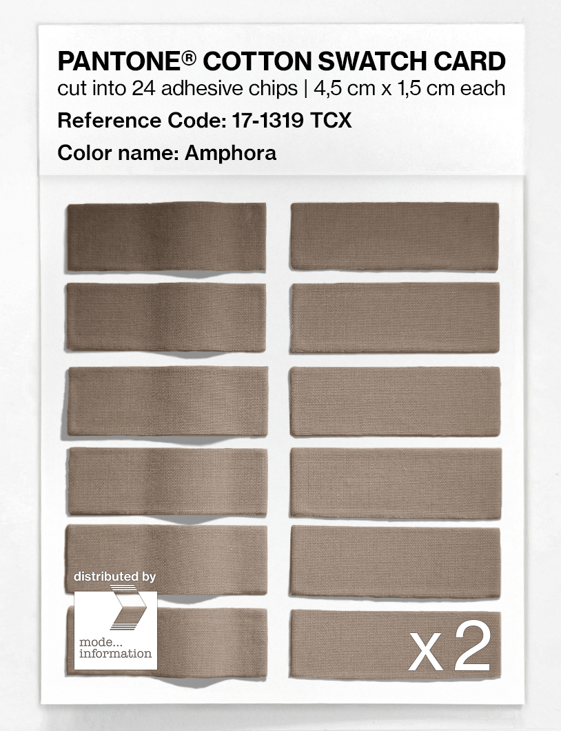 Product image 6 of the product “PANTONE® COTTON SWATCH CARD 17-1319 TCX Amphora ”