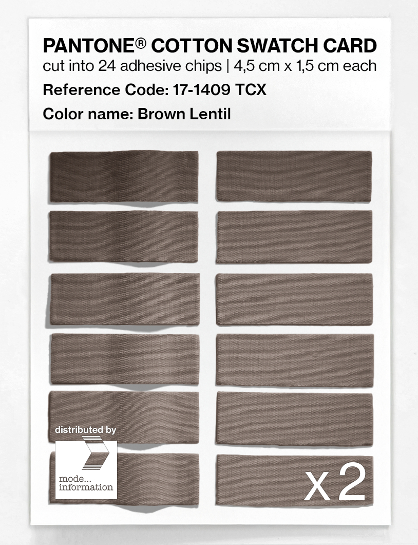 Artikelbild 6 des Artikels “PANTONE® COTTON SWATCH CARD 17-1409 TCX Brown Lentil “