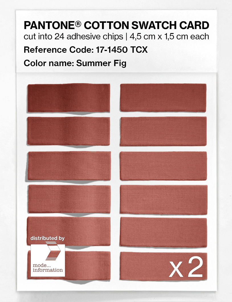 Artikelbild 6 des Artikels “PANTONE® COTTON SWATCH CARD 17-1450 TCX Summer Fig “