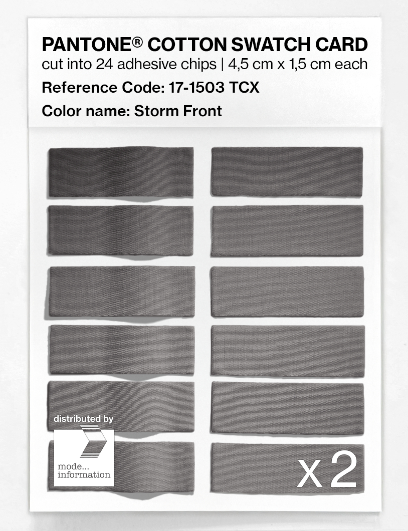 Artikelbild 6 des Artikels “PANTONE® COTTON SWATCH CARD 17-1503 TCX Storm Front “