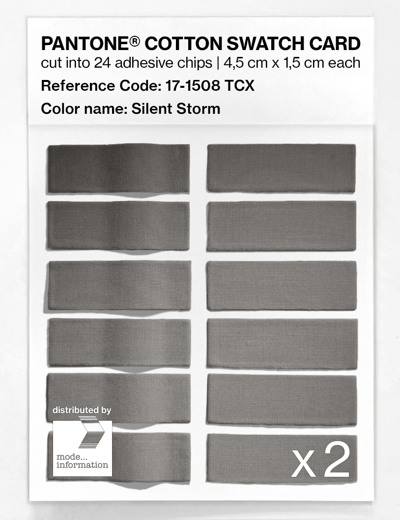 Artikelbild 6 des Artikels “PANTONE® COTTON SWATCH CARD 17-1508 TCX Silent Storm “
