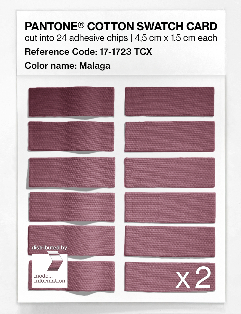 Product image 6 of the product “PANTONE® COTTON SWATCH CARD 17-1723 TCX Malaga ”