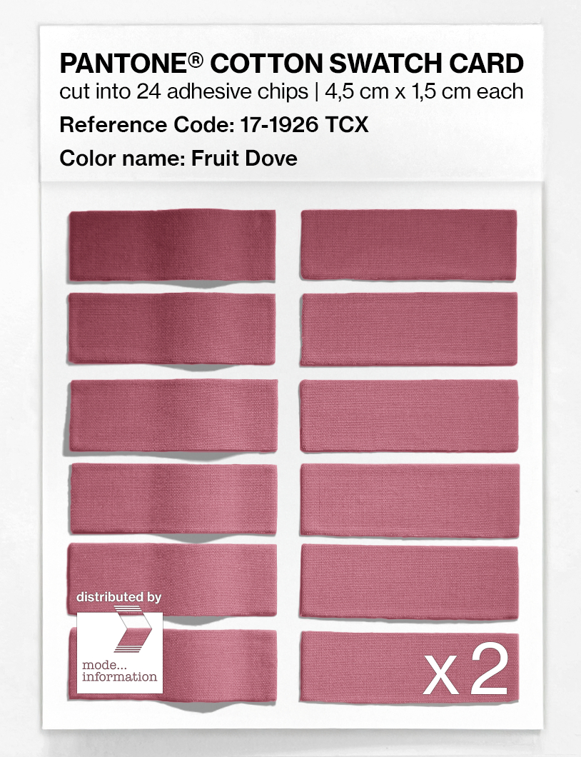 Artikelbild 6 des Artikels “PANTONE® COTTON SWATCH CARD 17-1926 TCX Fruit Dove “