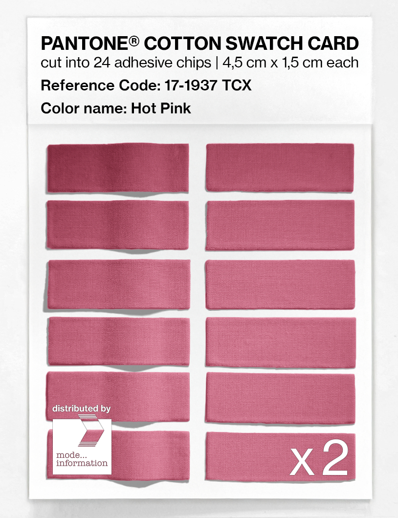 Product image 6 of the product “PANTONE® COTTON SWATCH CARD 17-1937 TCX Hot Pink ”