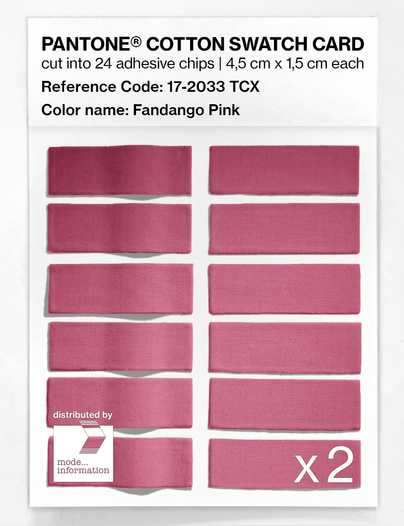 Artikelbild 6 des Artikels “PANTONE® COTTON SWATCH CARD 17-2033 TCX Fandango Pink “