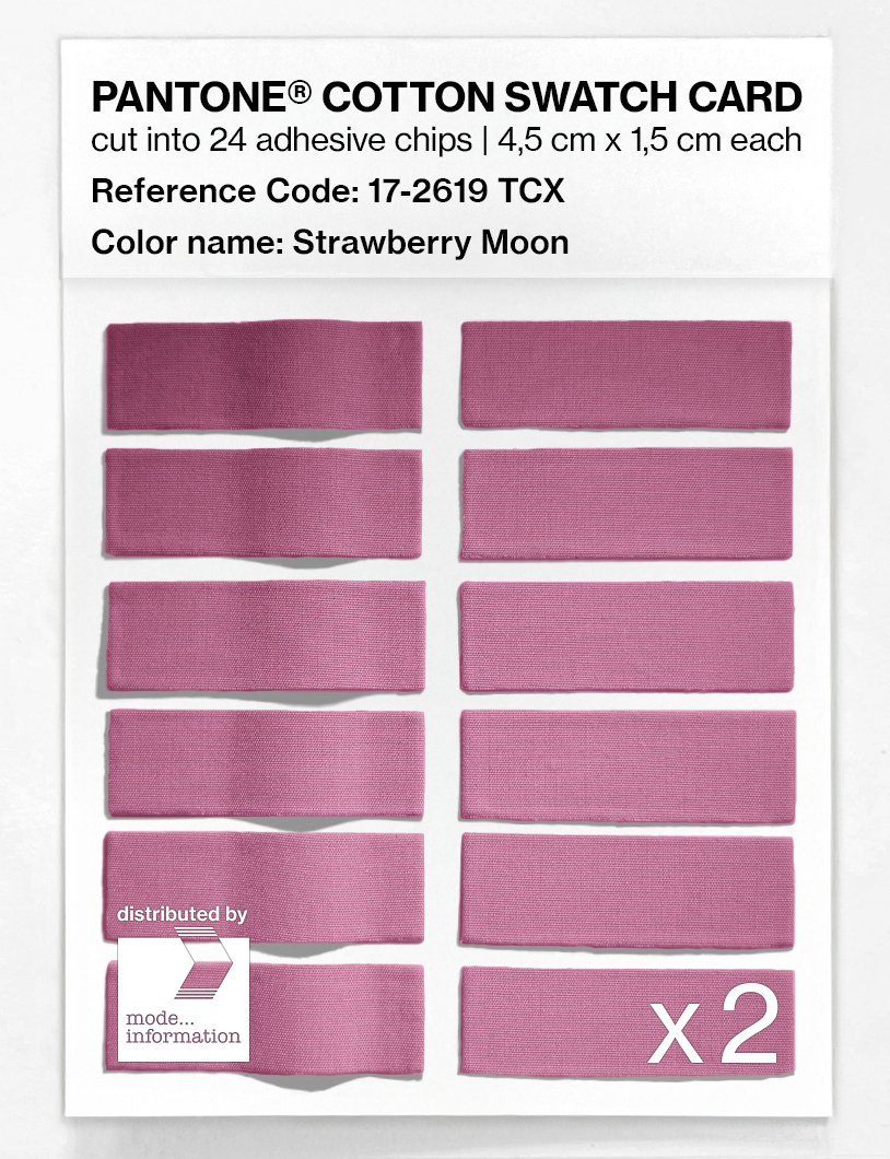 Artikelbild 6 des Artikels “PANTONE® COTTON SWATCH CARD 17-2619 TCX Strawberry Moon “