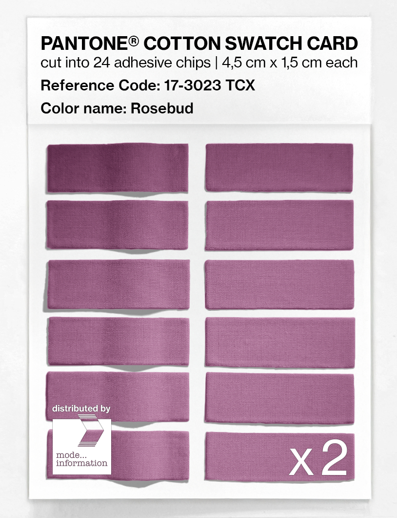 Product image 6 of the product “PANTONE® COTTON SWATCH CARD 17-3023 TCX Rosebud ”