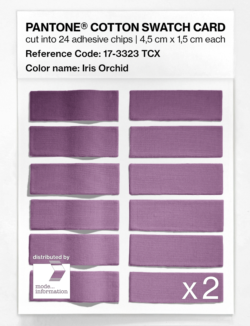 Artikelbild 6 des Artikels “PANTONE® COTTON SWATCH CARD 17-3323 TCX Iris Orchid “