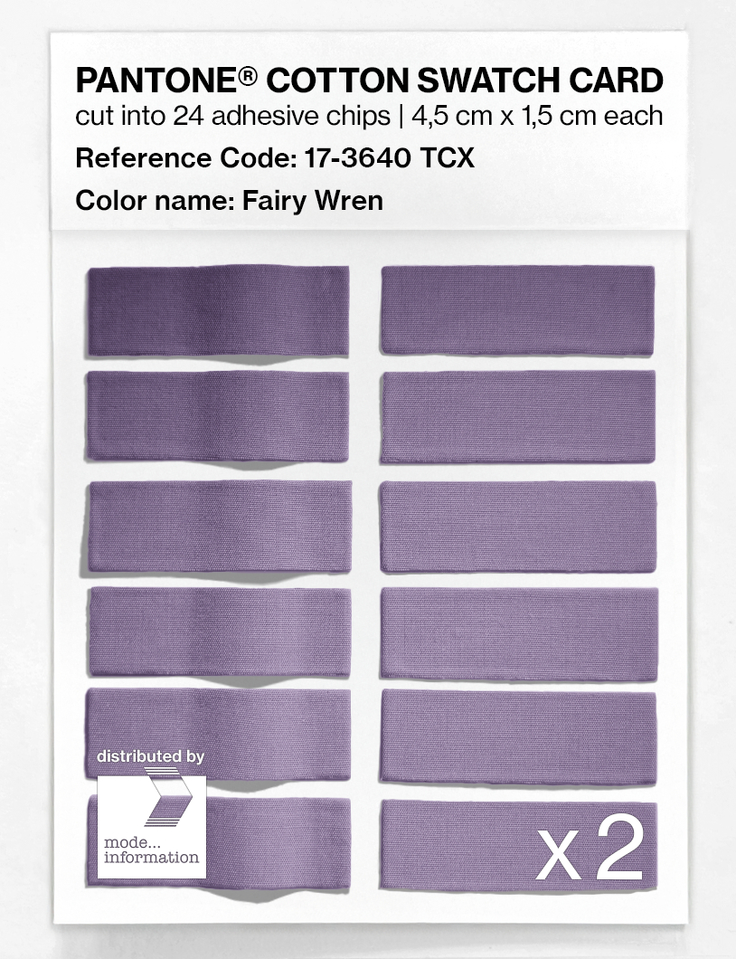 Artikelbild 6 des Artikels “PANTONE® COTTON SWATCH CARD 17-3640 TCX Fairy Wren “
