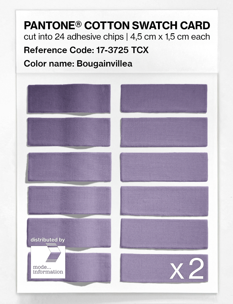 Product image 6 of the product “PANTONE® COTTON SWATCH CARD 17-3725 TCX Bougainvillea ”