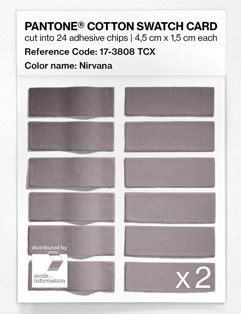 Product image 6 of the product “PANTONE® COTTON SWATCH CARD 17-3808 TCX Nirvana ”