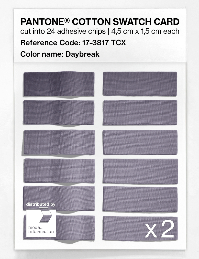 Product image 6 of the product “PANTONE® COTTON SWATCH CARD 17-3817 TCX Daybreak ”