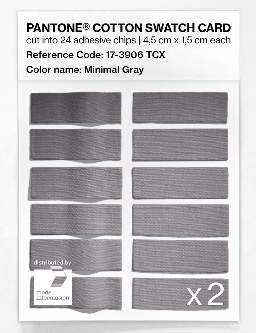 Artikelbild 6 des Artikels “PANTONE® COTTON SWATCH CARD 17-3906 TCX Minimal Gray “