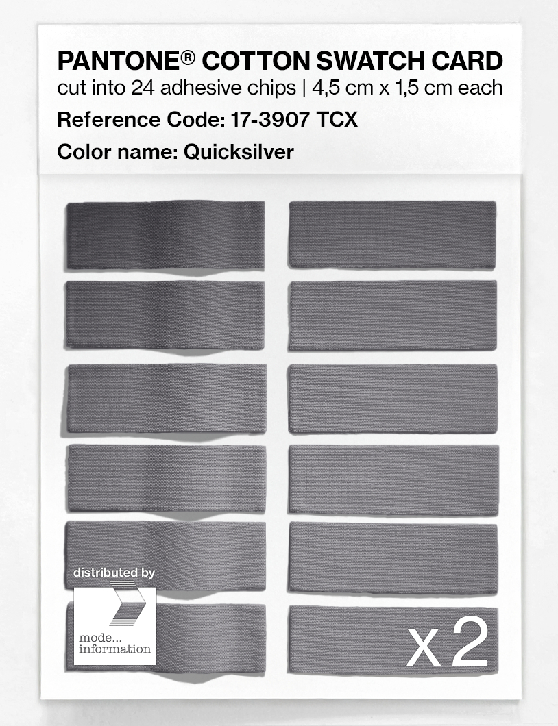 Artikelbild 6 des Artikels “PANTONE® COTTON SWATCH CARD 17-3907 TCX Quicksilver “