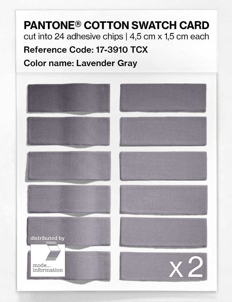 Artikelbild 6 des Artikels “PANTONE® COTTON SWATCH CARD 17-3910 TCX Lavender Gray “