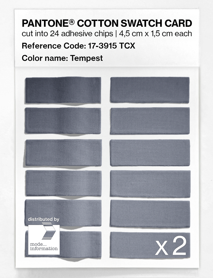 Product image 6 of the product “PANTONE® COTTON SWATCH CARD 17-3915 TCX Tempest ”