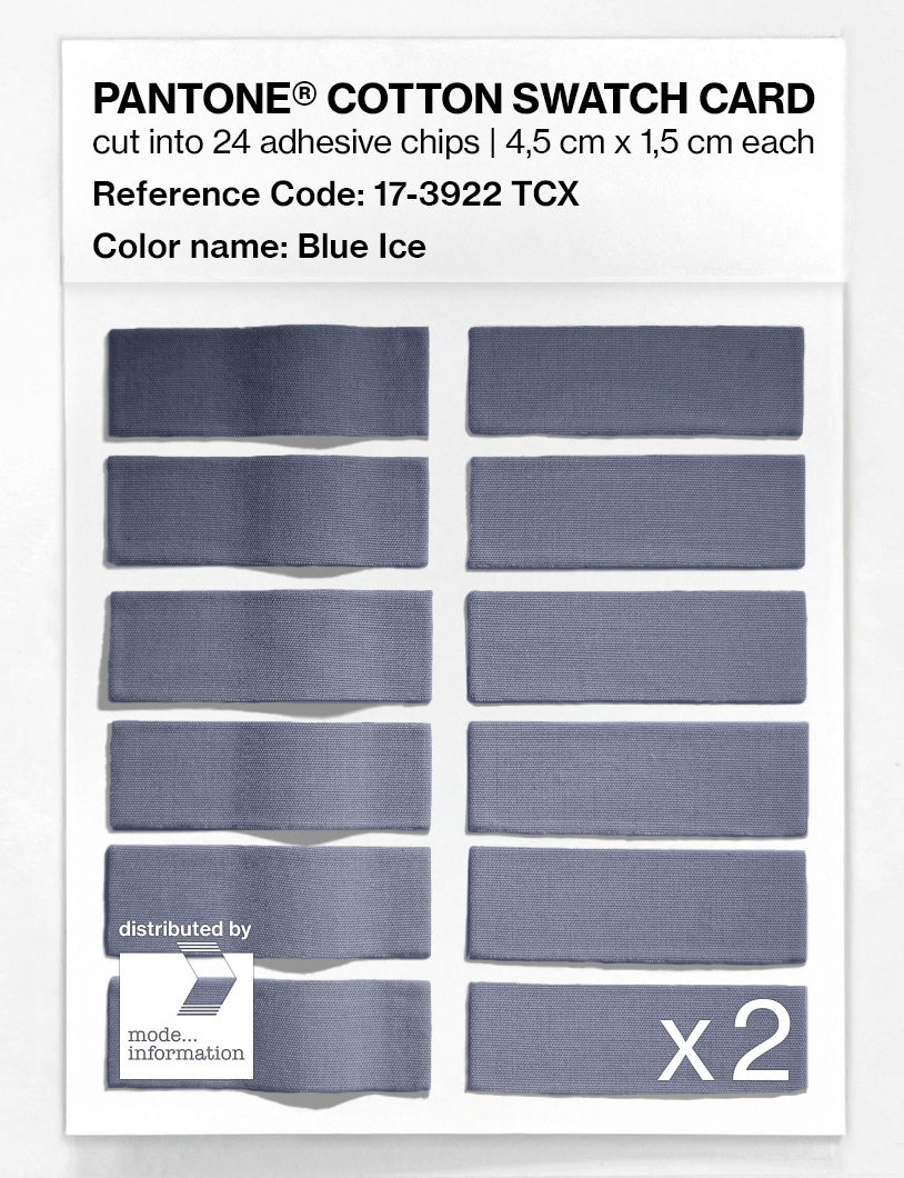 Artikelbild 6 des Artikels “PANTONE® COTTON SWATCH CARD 17-3922 TCX Blue Ice “