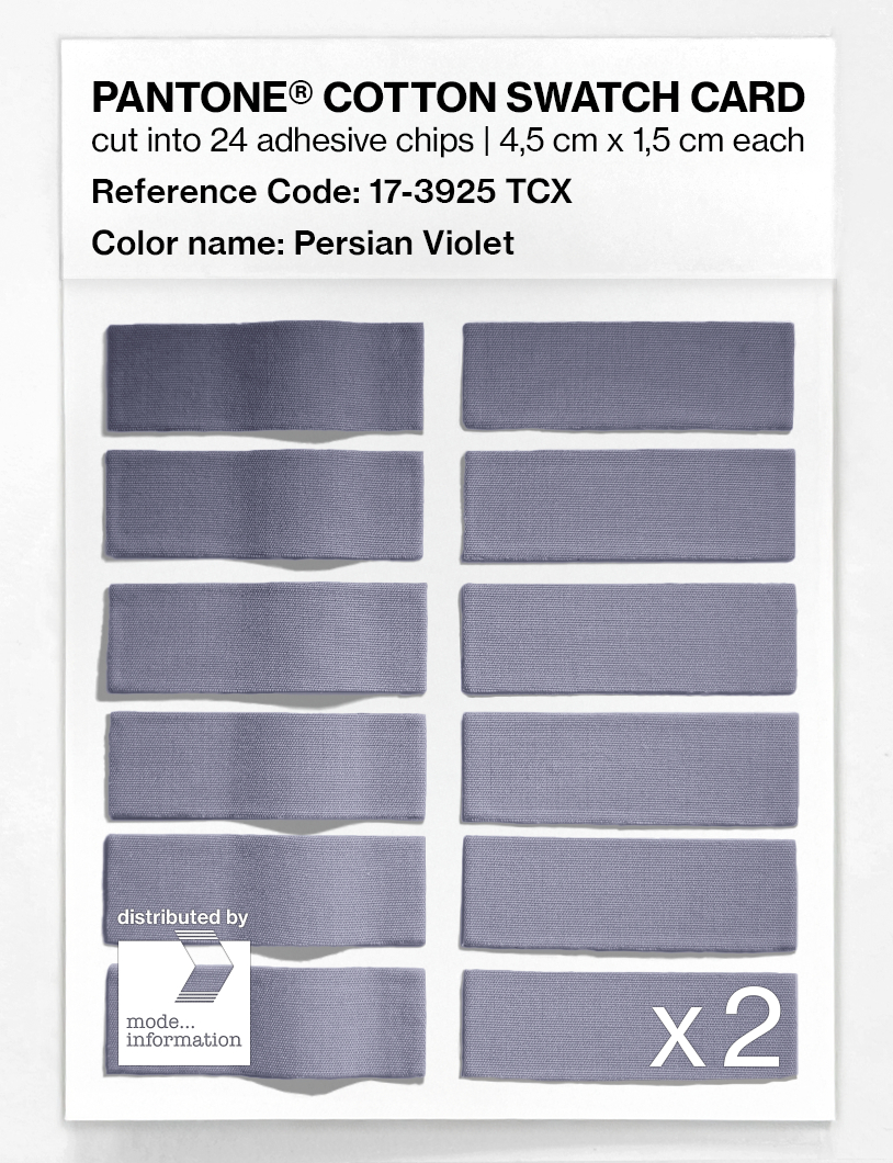 Product image 6 of the product “PANTONE® COTTON SWATCH CARD 17-3925 TCX Persian Violet ”