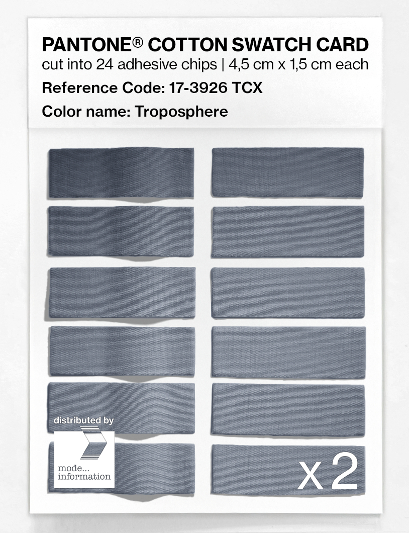 Artikelbild 6 des Artikels “PANTONE® COTTON SWATCH CARD 17-3926 TCX Troposphere “