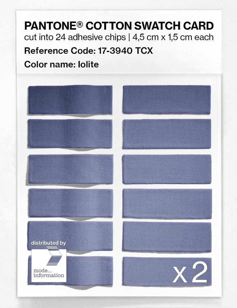 Product image 6 of the product “PANTONE® COTTON SWATCH CARD 17-3940 TCX Iolite ”