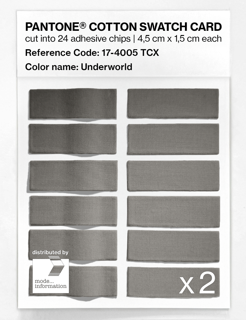 Artikelbild 6 des Artikels “PANTONE® COTTON SWATCH CARD 17-4005 TCX Underworld “