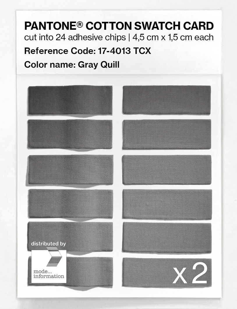 Artikelbild 6 des Artikels “PANTONE® COTTON SWATCH CARD 17-4013 TCX Gray Quill “