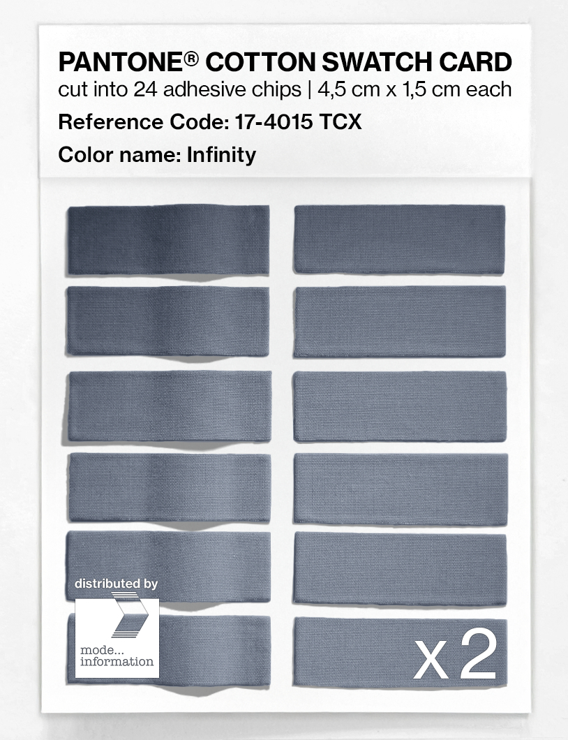 Product image 6 of the product “PANTONE® COTTON SWATCH CARD 17-4015 TCX Infinity ”