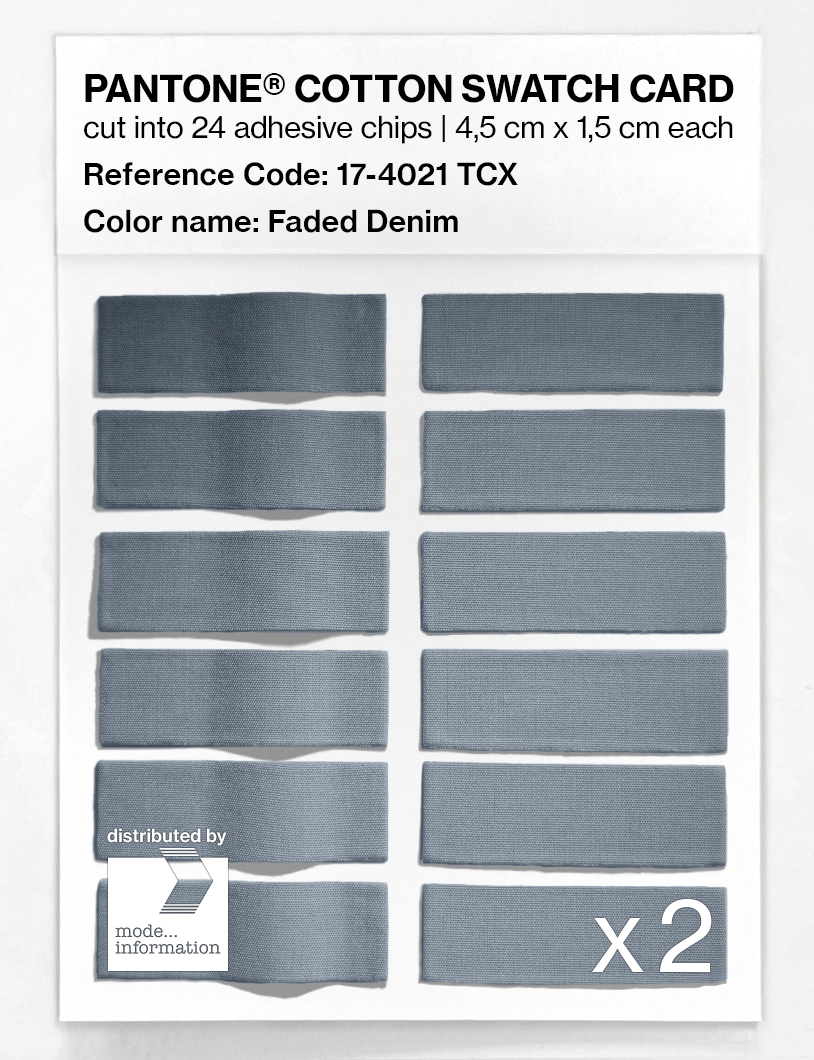 Artikelbild 6 des Artikels “PANTONE® COTTON SWATCH CARD 17-4021 TCX Faded Denim “