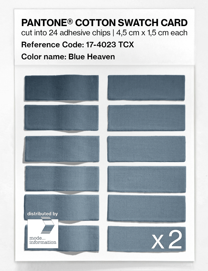 Product image 6 of the product “PANTONE® COTTON SWATCH CARD 17-4023 TCX Blue Heaven ”