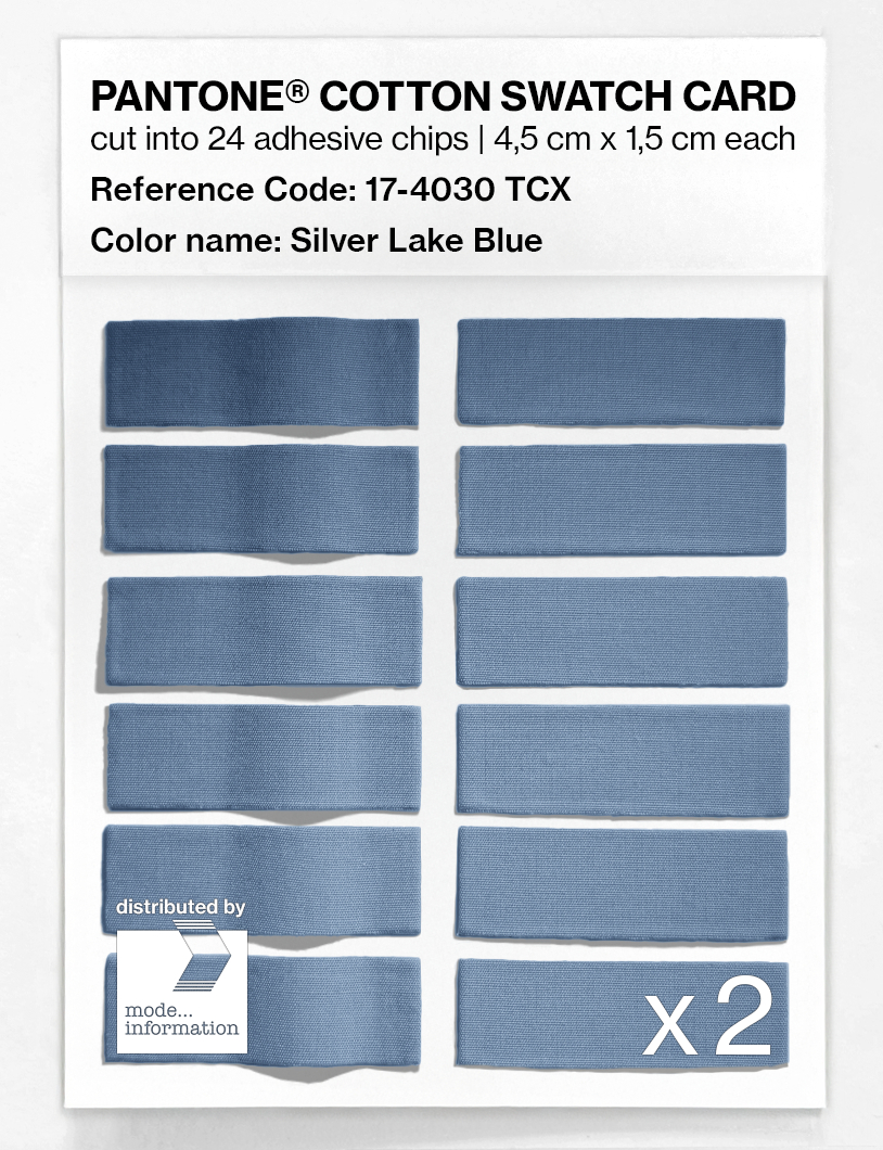 Artikelbild 6 des Artikels “PANTONE® COTTON SWATCH CARD 17-4030 TCX Silver Lake Blue “