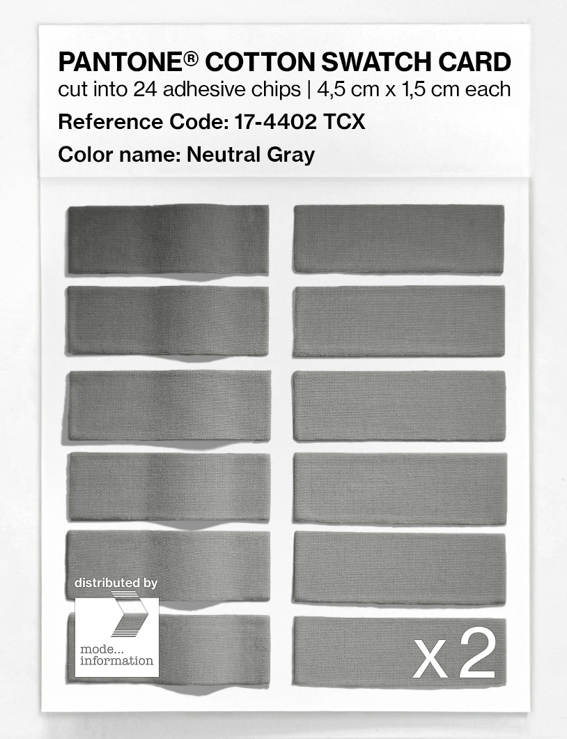 Artikelbild 6 des Artikels “PANTONE® COTTON SWATCH CARD 17-4402 TCX Neutral Gray “