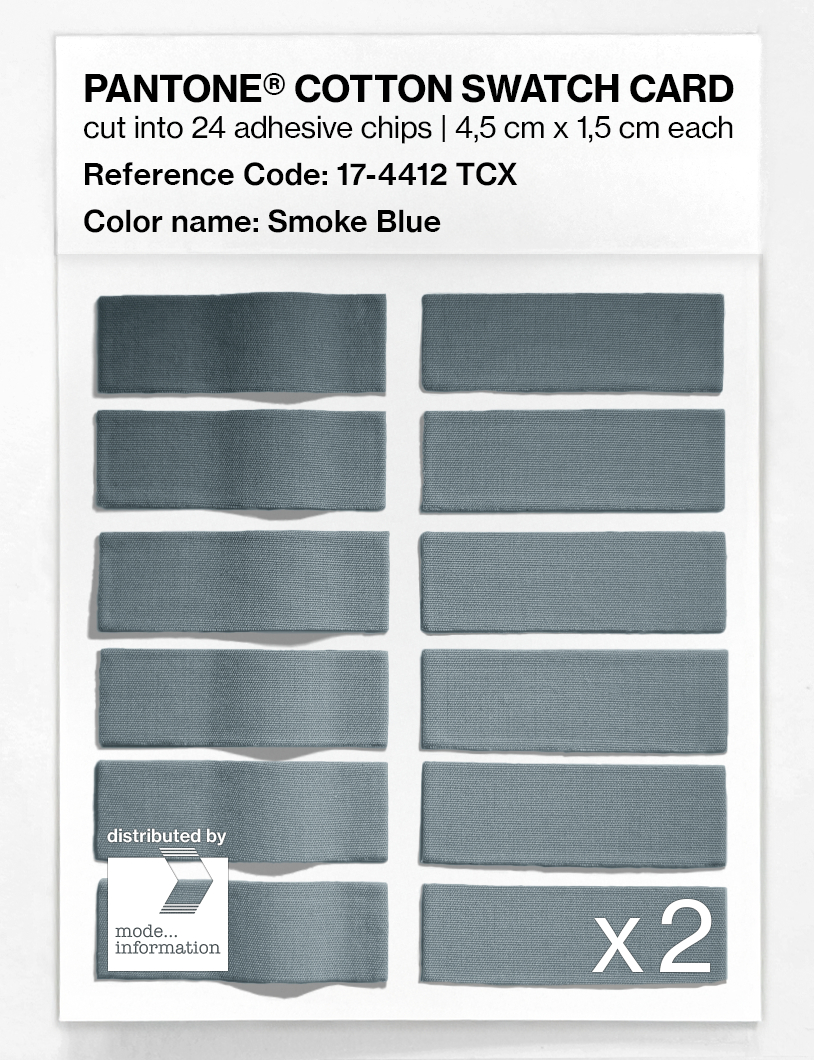 Artikelbild 6 des Artikels “PANTONE® COTTON SWATCH CARD 17-4412 TCX Smoke Blue “