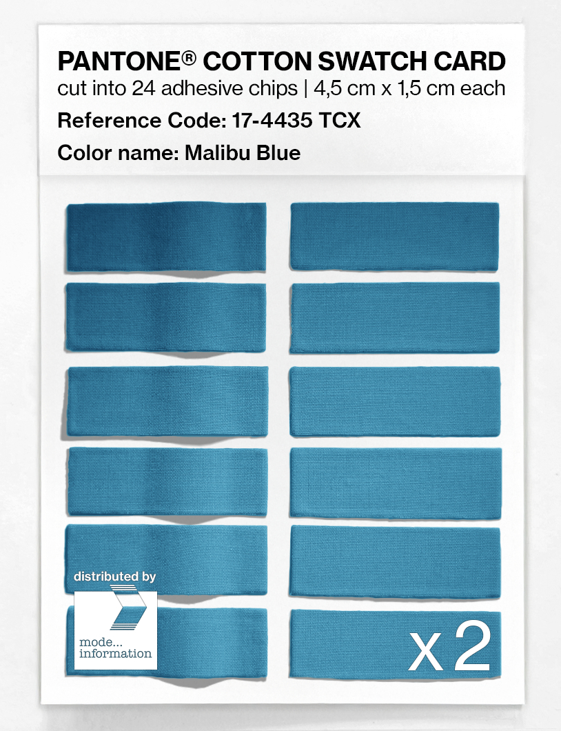 Artikelbild 6 des Artikels “PANTONE® COTTON SWATCH CARD 17-4435 TCX Malibu Blue “