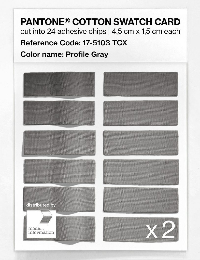 Artikelbild 6 des Artikels “PANTONE® COTTON SWATCH CARD 17-5103 TCX Profile Gray “