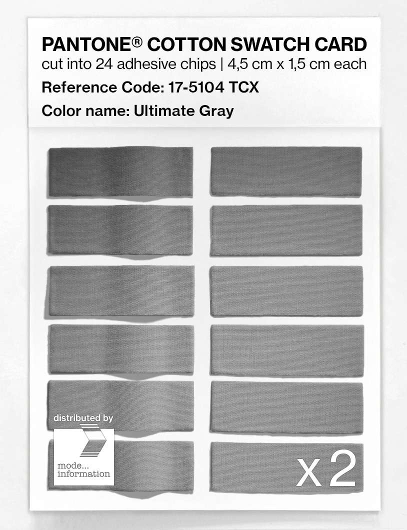 Artikelbild 6 des Artikels “PANTONE® COTTON SWATCH CARD 17-5104 TCX Ultimate Gray “