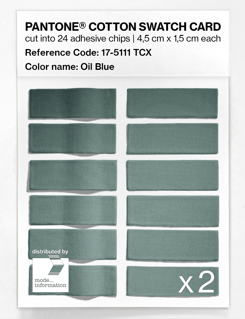 Artikelbild 6 des Artikels “PANTONE® COTTON SWATCH CARD 17-5111 TCX Oil Blue “