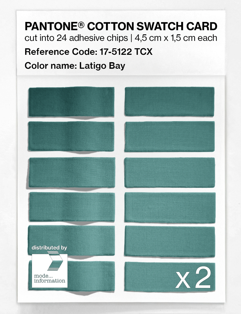 Artikelbild 6 des Artikels “PANTONE® COTTON SWATCH CARD 17-5122 TCX Latigo Bay “