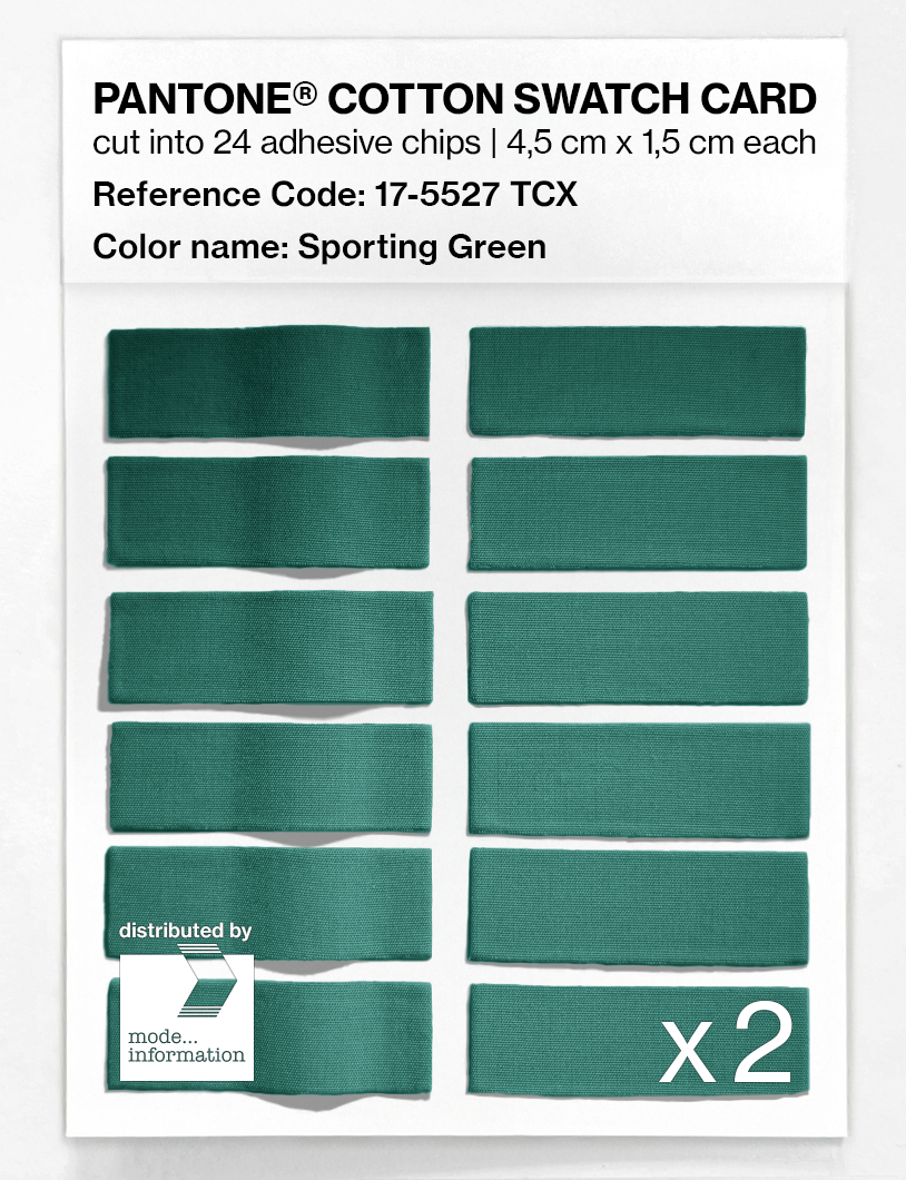 Artikelbild 6 des Artikels “PANTONE® COTTON SWATCH CARD 17-5527 TCX Sporting Green “