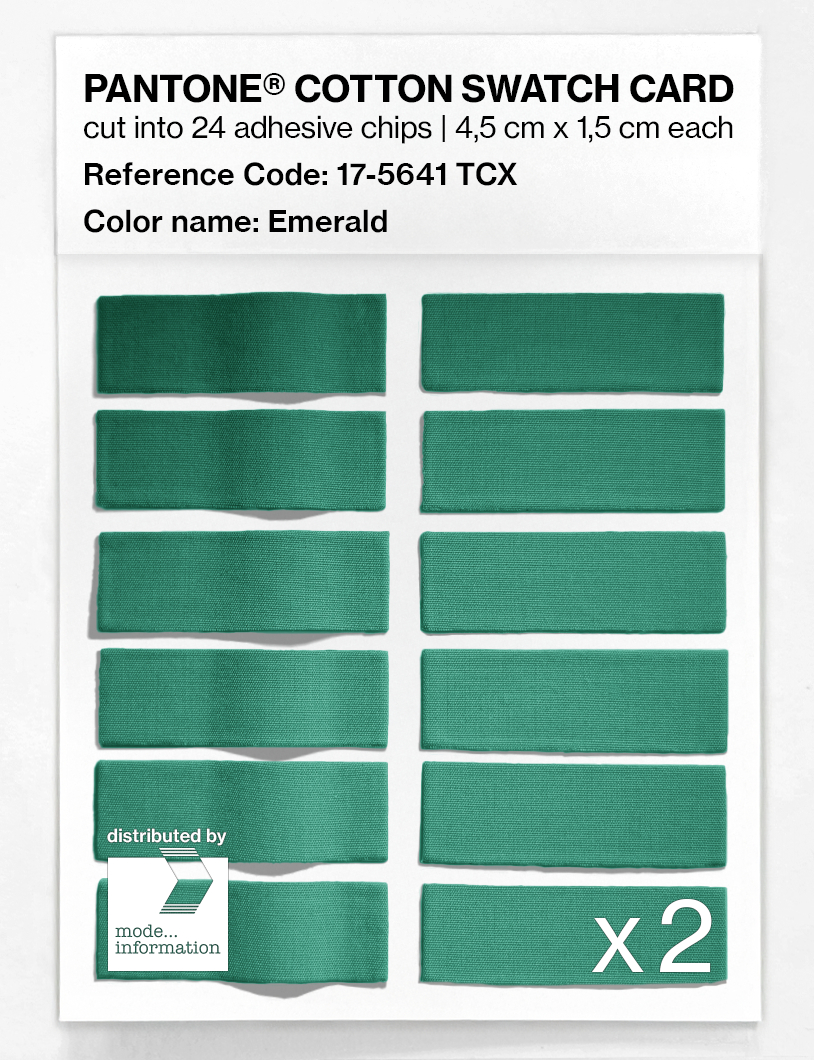 Artikelbild 6 des Artikels “PANTONE® COTTON SWATCH CARD 17-5641 TCX Emerald “