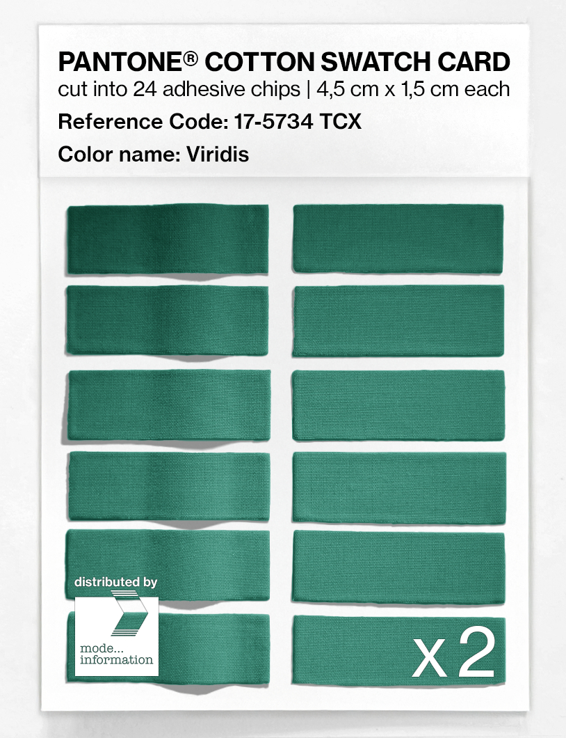 Artikelbild 6 des Artikels “PANTONE® COTTON SWATCH CARD 17-5734 TCX Viridis “