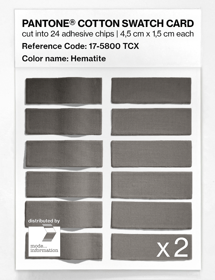 Artikelbild 6 des Artikels “PANTONE® COTTON SWATCH CARD 17-5800 TCX Hematite “