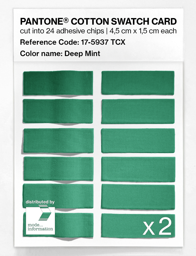 Artikelbild 6 des Artikels “PANTONE® COTTON SWATCH CARD 17-5937 TCX Deep Mint “